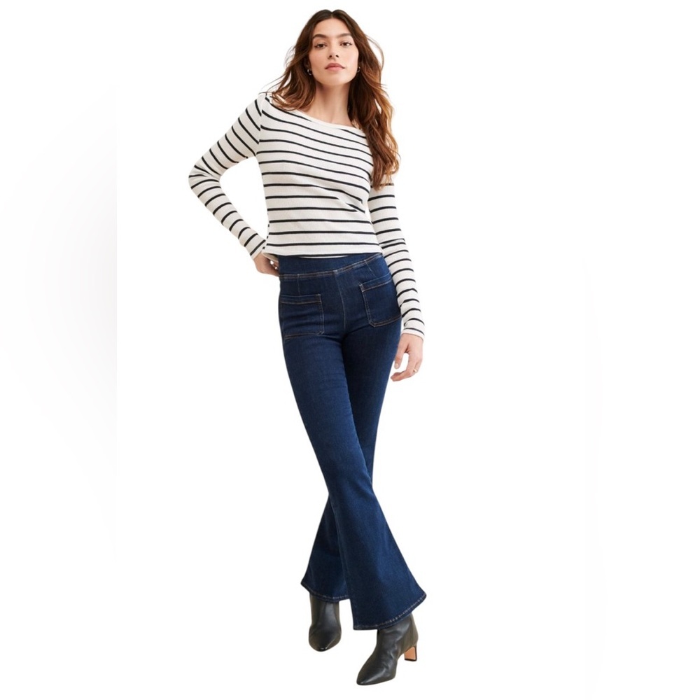 FRAME - Le Bardot Jetset Pull On Flare Comfort Jeans Sz 1/S